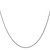 24" 10K White Gold 1.25mm Spiga Chain Necklace