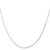 14K White Gold 30 inch .5mm Octagonal Snake with Lobster Clasp Chain