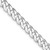 Sterling Silver Rhodium-plated 7mm Beveled Curb Chain QFB180R-24