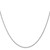 24" 14K White Gold 1.35mm Carded Cable Rope Chain Necklace