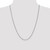 14K White Gold 24 inch 2.5mm Hollow Figaro with Lobster Clasp Chain