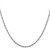14K White Gold 18 inch 1.7mm Singapore with Lobster Clasp Chain