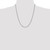 22" 14K White Gold 2.5mm Semi-Solid Figaro Chain Necklace