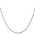 14K White Gold 24 inch 1.05mm Diamond-cut Spiga with Spring Ring Clasp Chain