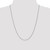 14K White Gold 24 inch 1.05mm Diamond-cut Spiga with Spring Ring Clasp Chain