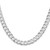 Sterling Silver Rhodium-plated 8mm Flat Curb Chain QLB200R-28
