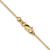 14K Yellow Gold 18 inch .6mm Octagonal Snake with Lobster Clasp Chain