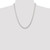 Sterling Silver Polished 5.7mm Domed Curb Chain QDB150-22