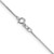 14K White Gold .8mm Box with Spring Ring Clasp Chain 904-16