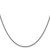 14K White Gold 16 inch 1.5mm Hollow Round Box with Lobster Clasp Chain
