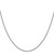 14K White Gold 16 inch .9mm Box with Lobster Clasp Chain