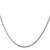 14K White Gold 18 inch 1.4mm Curb with Spring Ring Clasp Pendant Chain