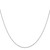 14K White Gold .8mm Diamond-cut Round Wheat Chain 3313-16