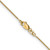14K Yellow Gold 14 inch .8mm Round Snake with Lobster Clasp Chain