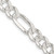Sterling Silver 8mm Pave Flat Figaro Chain QFF220-20