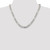 Sterling Silver 8mm Pave Flat Figaro Chain QFF220-20