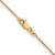 14K Yellow Gold .8mm Spiga (Wheat) Chain 1909-22