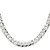 Sterling Silver 8.5mm Flat Curb Chain QLB220-26