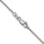 10K White Gold 1mm Diamond-cut Wheat Chain 8213-24