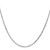 14" 14K White Gold 1.4mm Diamond-cut Round Open Link Cable Chain Necklace