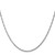 14K White Gold 24 inch 1.4mm Singapore with Spring Ring Clasp Chain