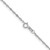 14K White Gold 1mm Singapore with Lobster Clasp Chain 1594-24