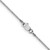 14k White Gold .9mm Box Chain WLB-14