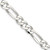 22" Sterling Silver 7.5mm Figaro Chain Necklace