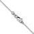 14K White Gold 14 inch .6mm Octagonal Snake with Lobster Clasp Chain