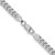 Sterling Silver Rhodium-plated 5mm Domed w/ Side Diamond-cut Curb Chain QRC150R-18