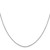 14K White Gold 22 inch .9mm Diamond-cut Round Open Link Cable with Lobster Clasp Chain