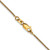 14K Yellow Gold 16 inch 1.05mm Spiga with Lobster Clasp Chain