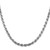 18" Sterling Silver Rhodium-plated 4.75mm Diamond-cut Rope Chain Necklace
