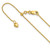 10k Yellow Gold Adjustable .8mm Wheat Chain 5278-22