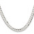 30" Sterling Silver 6.75mm Concave Beveled Curb Chain Necklace