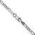 14K White Gold 16 inch 2.5mm Hollow Figaro with Lobster Clasp Chain