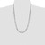 Sterling Silver Rhodium-plated 7.5mm Lightweight Flat Figaro Chain QMB180R-26