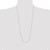 14K White Gold 30 inch .8mm Diamond-cut Cable with Lobster Clasp Chain