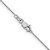 14K White Gold 24 inch .85mm Diamond-cut Spiga with Lobster Clasp Chain