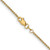 18" 10K Yellow Gold 1.4mm Cable Chain Necklace