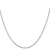 14K White Gold .65mm Diamond-cut Spiga Chain 7229-18