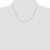 14K White Gold .65mm Diamond-cut Spiga Chain 7229-18
