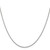 14K White Gold 24 inch 1.1mm Baby Rope with Spring Ring Clasp Chain