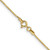 14K Yellow Gold 14 inch .9mm Box with Spring Ring Clasp Chain