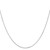14K White Gold 26 inch .5mm Box with Lobster Clasp Chain