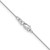14K White Gold 26 inch .5mm Box with Lobster Clasp Chain