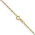 14K Yellow Gold 1mm Singapore with Lobster Clasp Chain 1605-18