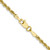 18" 10K Yellow Gold 2.5mm Diamond-cut Semi Solid Rope Chain Necklace