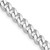 22" Sterling Silver Rhodium-plated 6mm Curb Chain Necklace