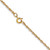 14K Yellow Gold 18 inch Carded 1.15mm Cable Rope with Spring Ring Clasp Chain